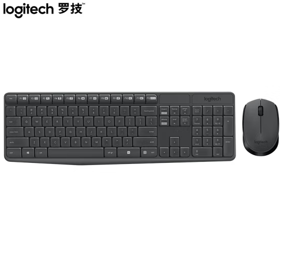 罗技（Logitech）MK235 键鼠套装 无线键鼠套装 